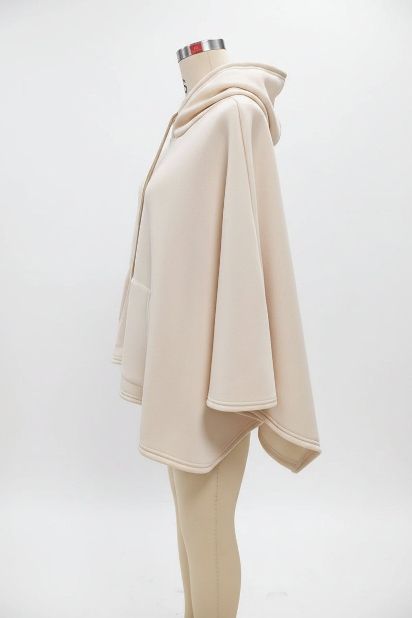 Women's Cape-Sleeve Hoodie & Wide-Leg Pants Set