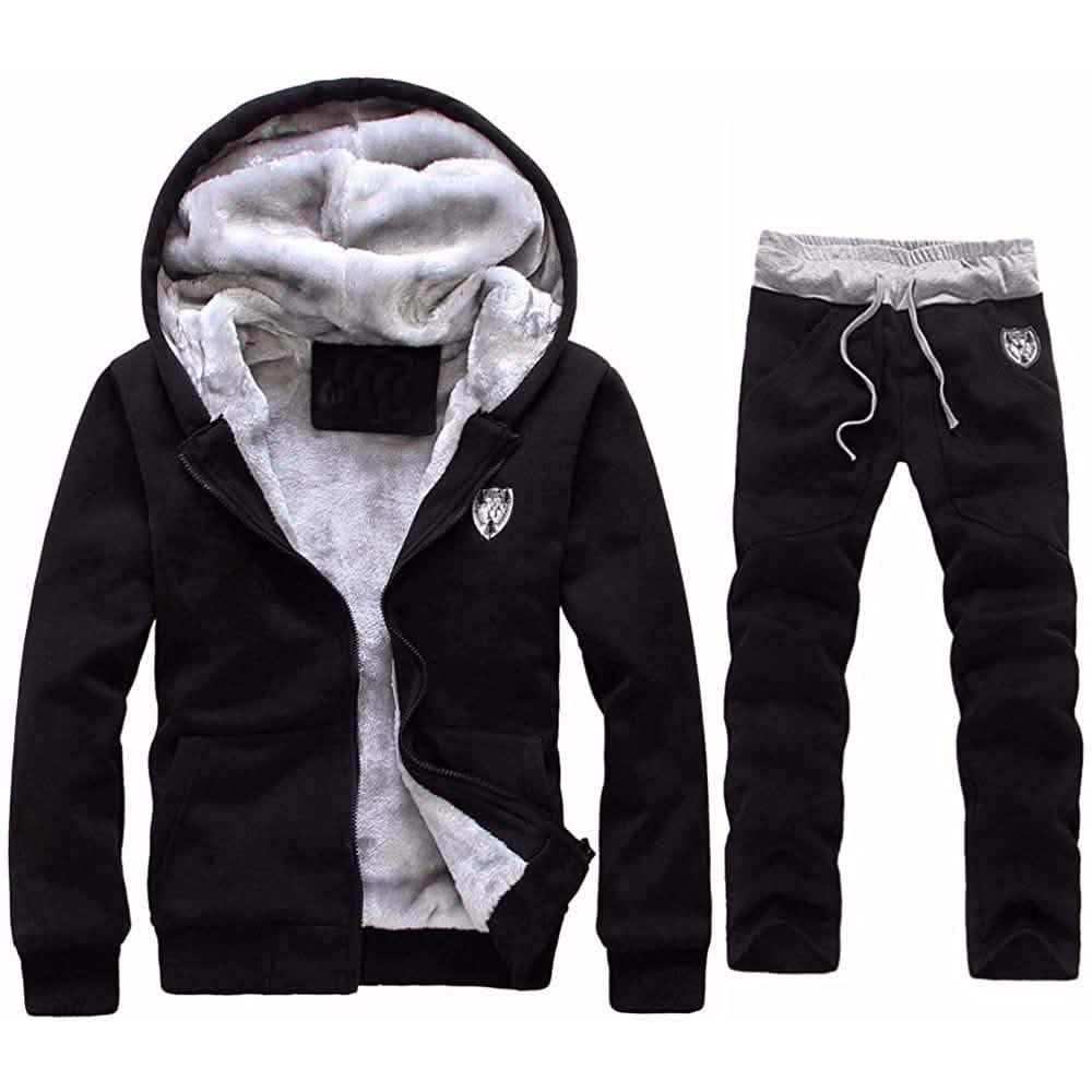Men's Fleece Hoodie & Trousers Set