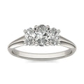 1.00 CTW Oval Lab-Grown Diamond Three-Stone Engagement Ring