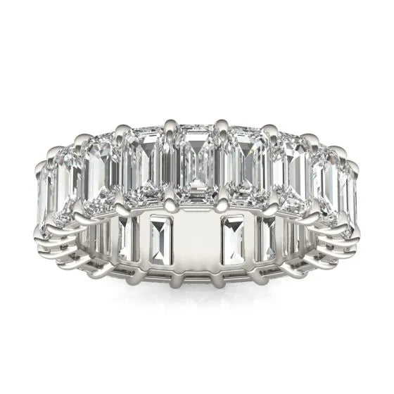 6.25 CTW Emerald-Cut Lab-Grown Diamond Eternity Ring
