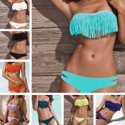 Women's Fringe Bikini Set – 2-Piece