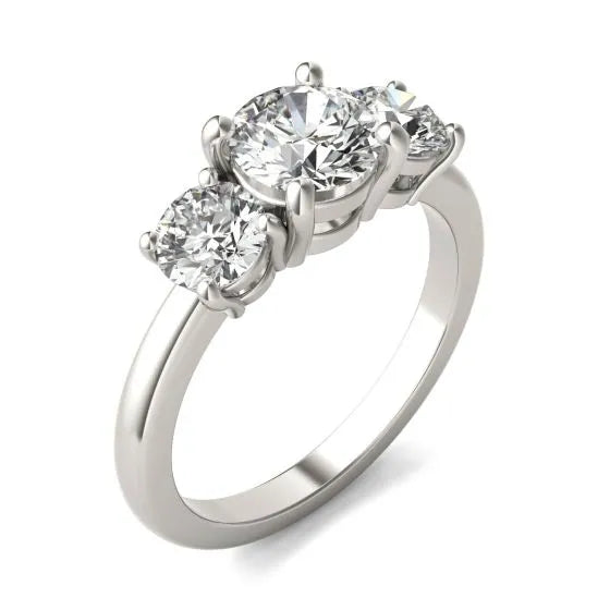 3.00 CTW Lab-Grown Diamond Three-Stone Engagement Ring