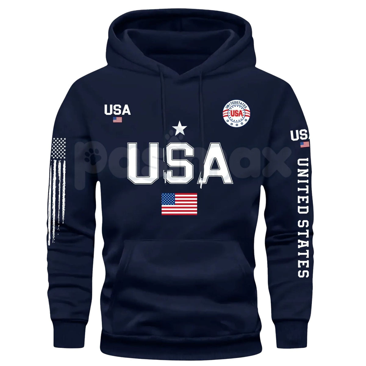 Men's Patriot USA Flag Hoodie