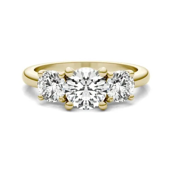 3.00 CTW Lab-Grown Diamond Three-Stone Engagement Ring