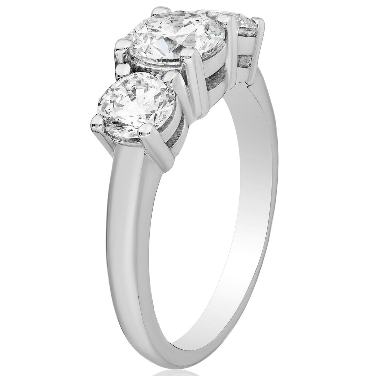 3.00 CTW Lab-Grown Diamond Three-Stone Engagement Ring