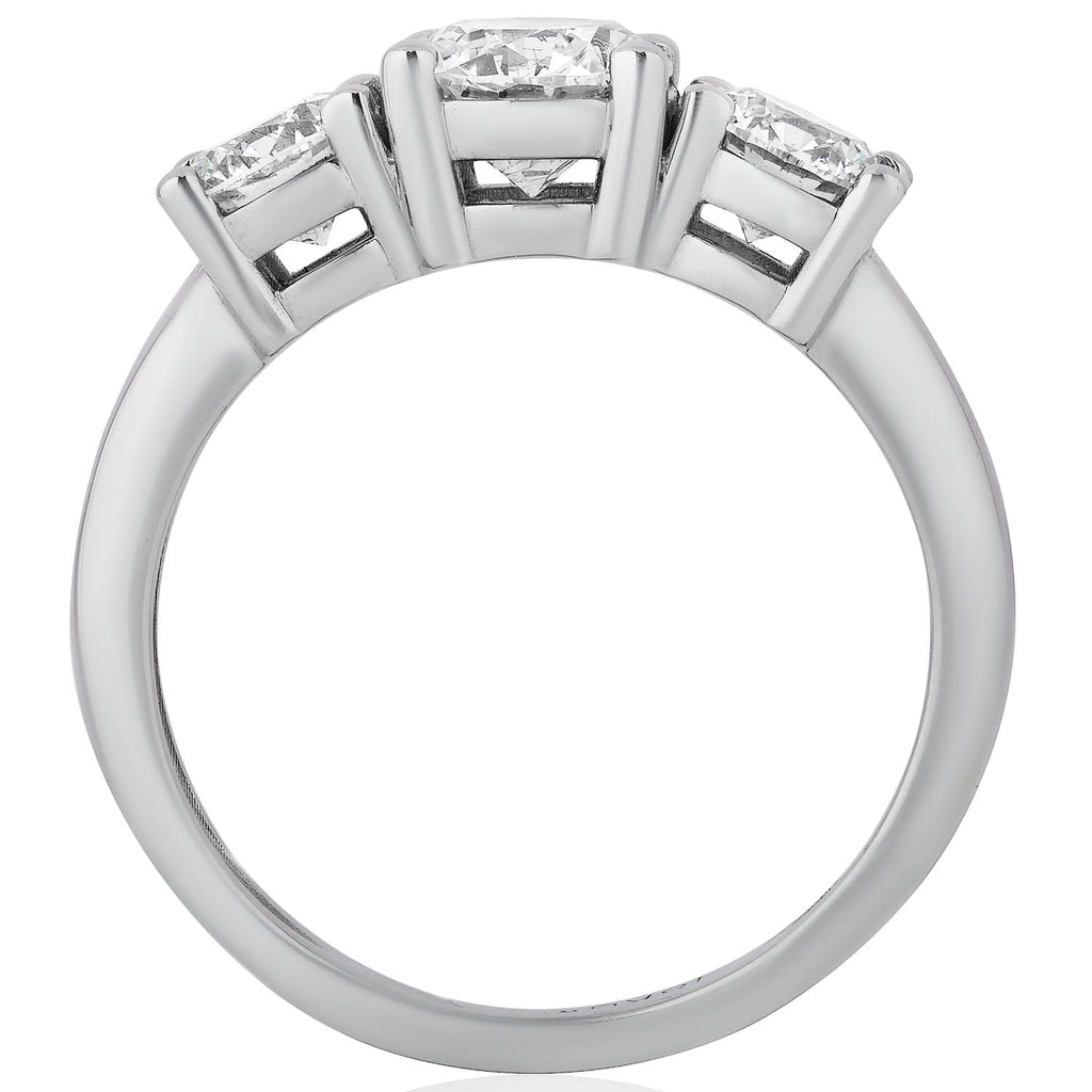 3.00 CTW Lab-Grown Diamond Three-Stone Engagement Ring