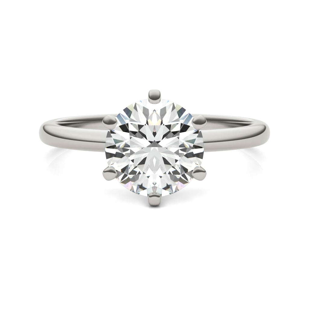 2.00 CTW Lab-Grown Diamond Six-Prong Solitaire Engagement Ring