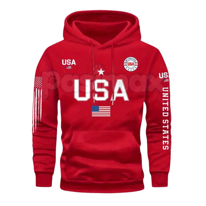 Men's Patriot USA Flag Hoodie