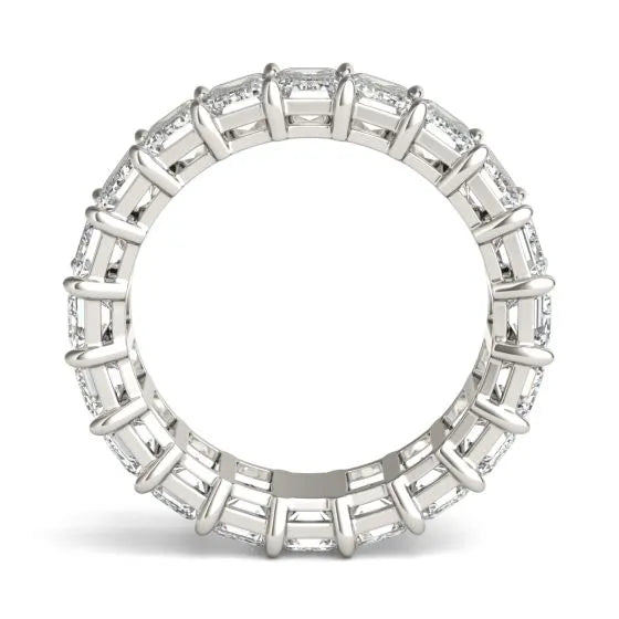 6.25 CTW Emerald-Cut Lab-Grown Diamond Eternity Ring