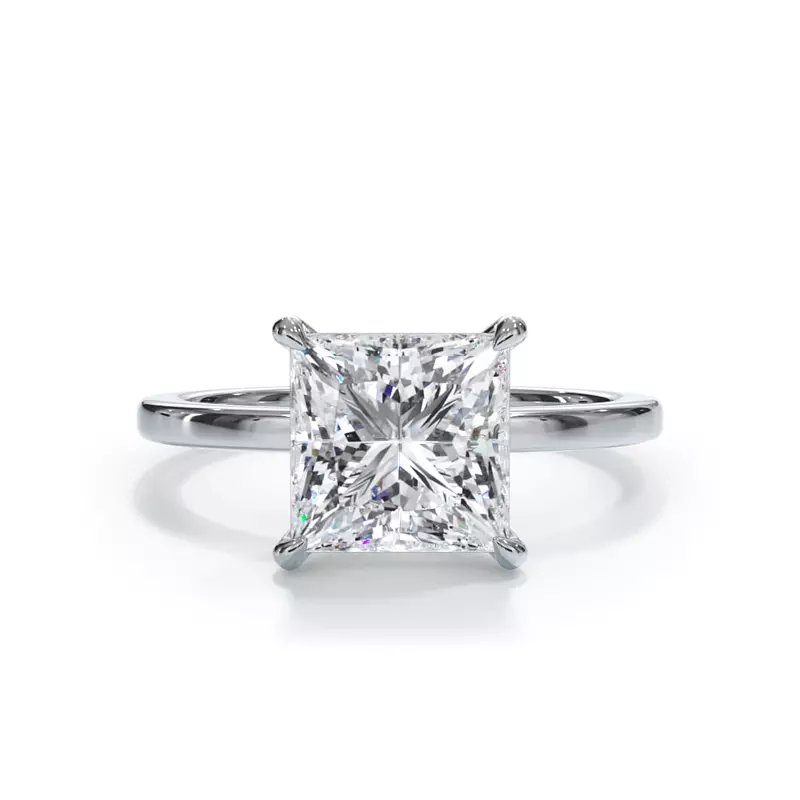 2.00 CTW Lab-Grown Diamond Solitaire Engagement Ring – Your Choice of Stone Shape