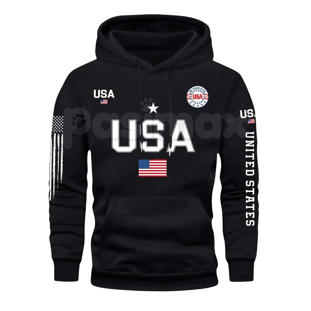 Men's Patriot USA Flag Hoodie