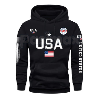 Men's Patriot USA Flag Hoodie
