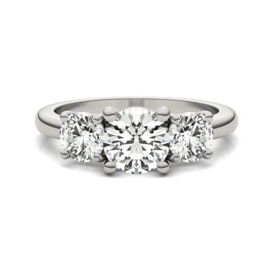 3.00 CTW Lab-Grown Diamond Three-Stone Engagement Ring