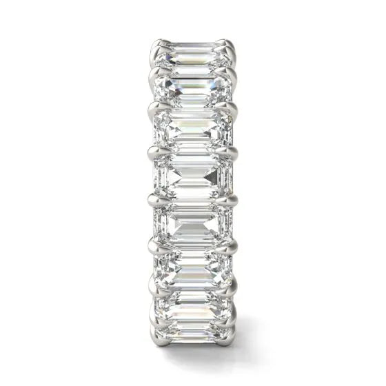6.25 CTW Emerald-Cut Lab-Grown Diamond Eternity Ring