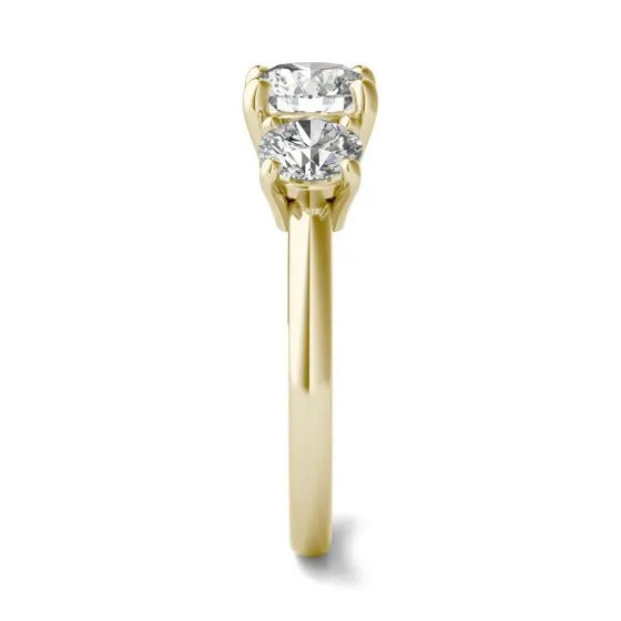 3.00 CTW Lab-Grown Diamond Three-Stone Engagement Ring