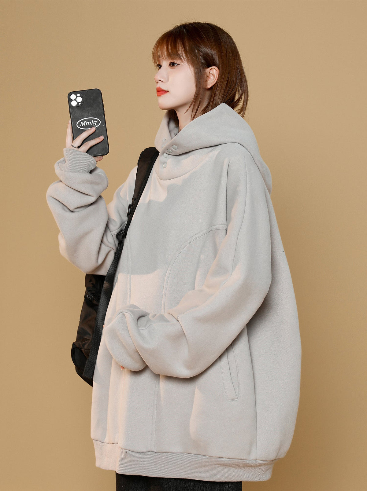 Women's Hidden-Hood Casual Hoodie