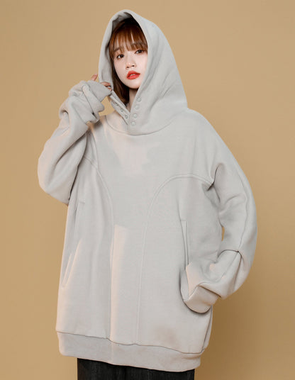 Women's Hidden-Hood Casual Hoodie