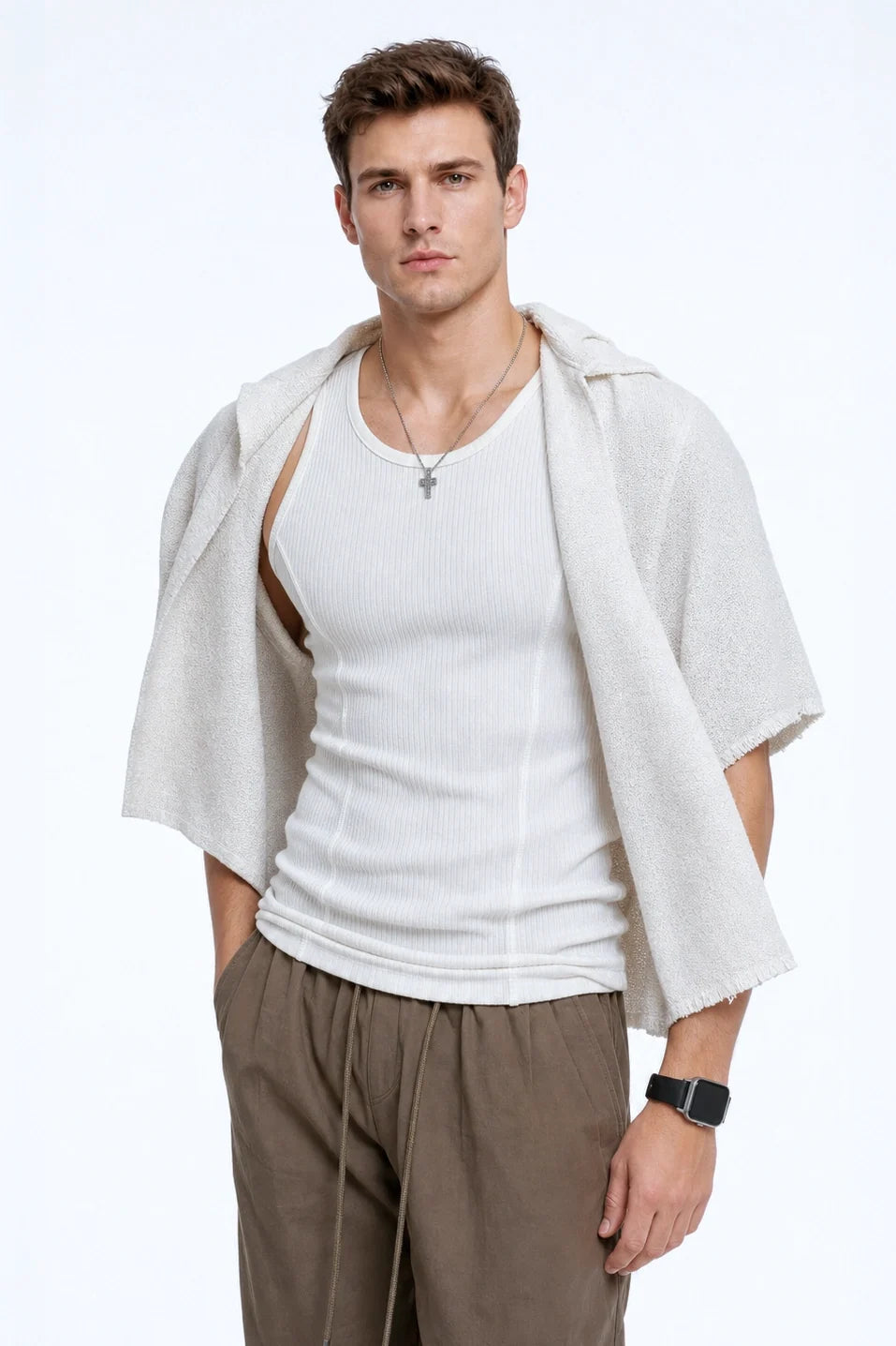Men's Ribbed Muscle Tank – Slim Fit