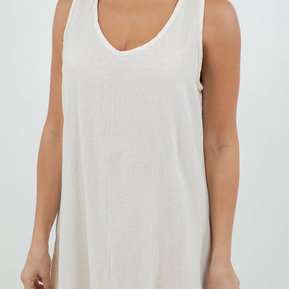 Women's Cotton Gauze V-Neck Dress – Peyton