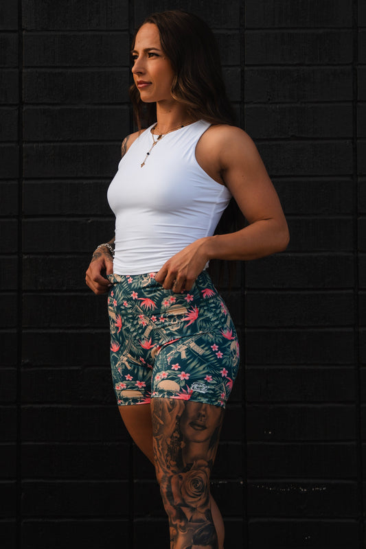 Women's High-Waisted Training Shorts – Aloha AR