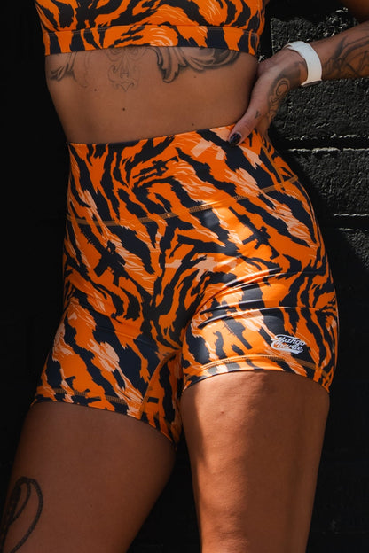 Women's High-Waisted Training Shorts – Tiger Snipe