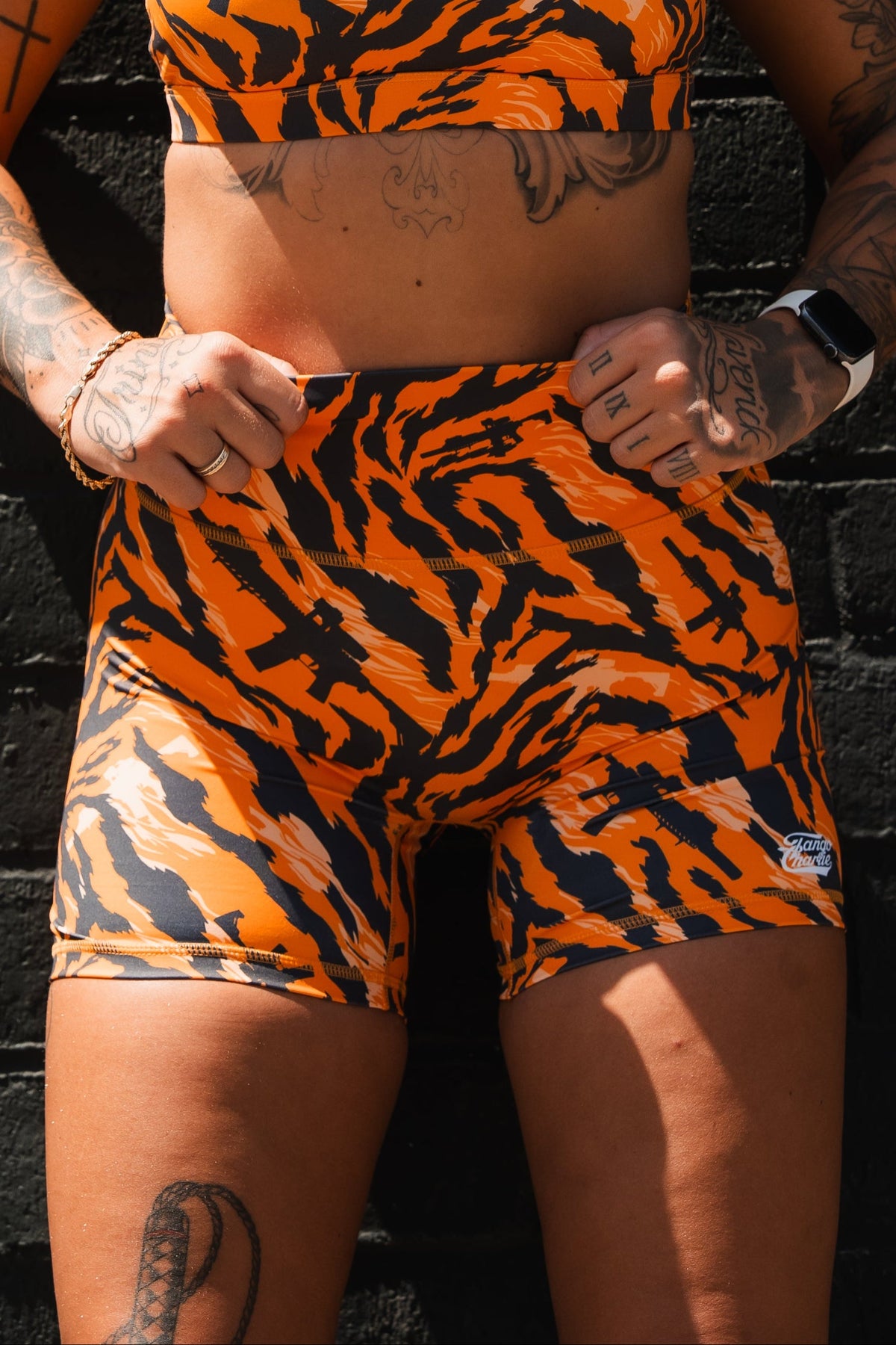 Women's High-Waisted Training Shorts – Tiger Snipe