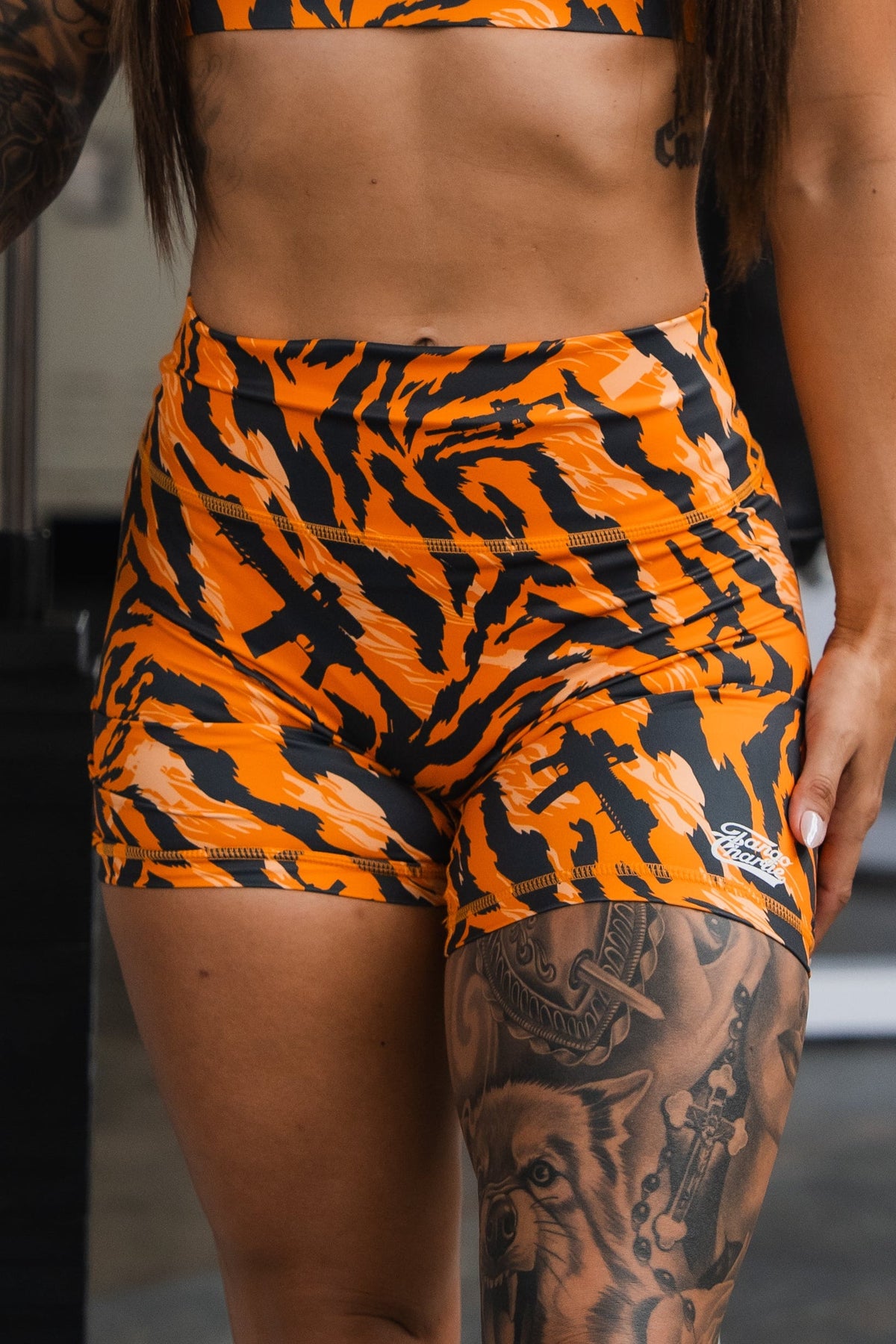Women's High-Waisted Training Shorts – Tiger Snipe