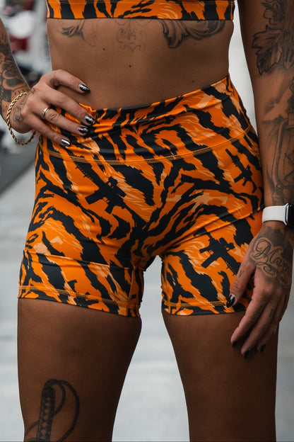 Women's High-Waisted Training Shorts – Tiger Snipe