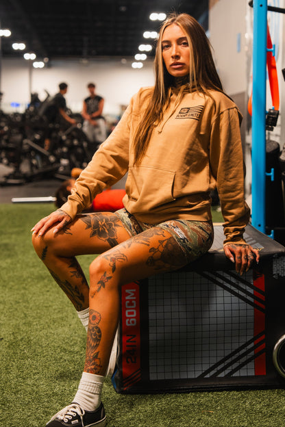 Women's High-Waisted Training Shorts – Tiger Camo