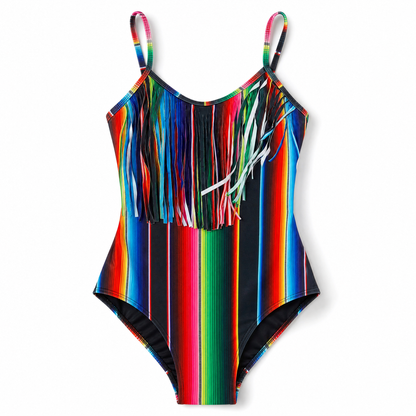 Women's Fringe One-Piece Swimsuit – Havasu