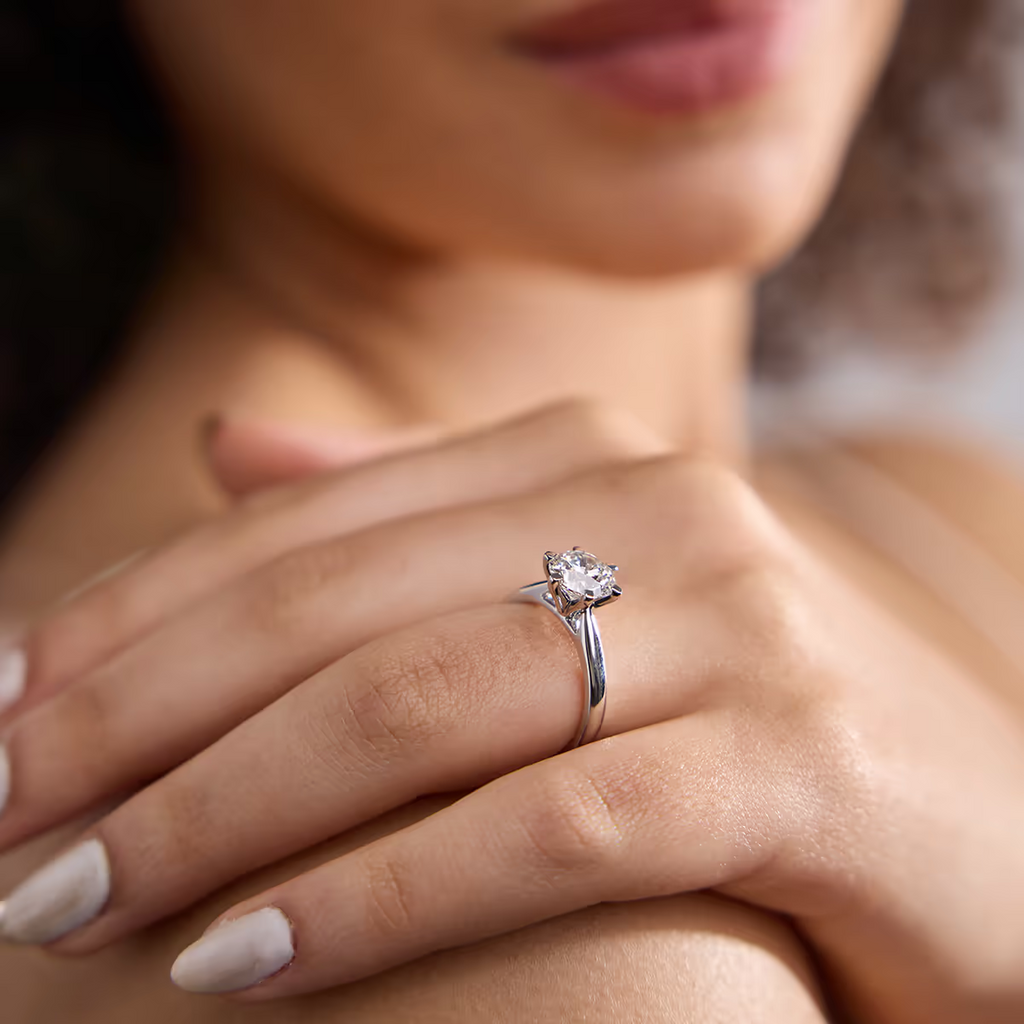 2.00 CTW Lab-Grown Diamond Six-Prong Solitaire Engagement Ring