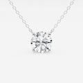 3.00 CTW Round Lab-Grown Diamond Floating Solitaire Pendant Necklace