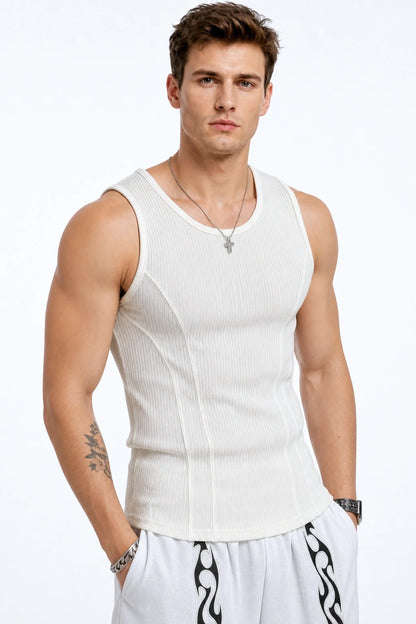 Men's Ribbed Muscle Tank – Slim Fit