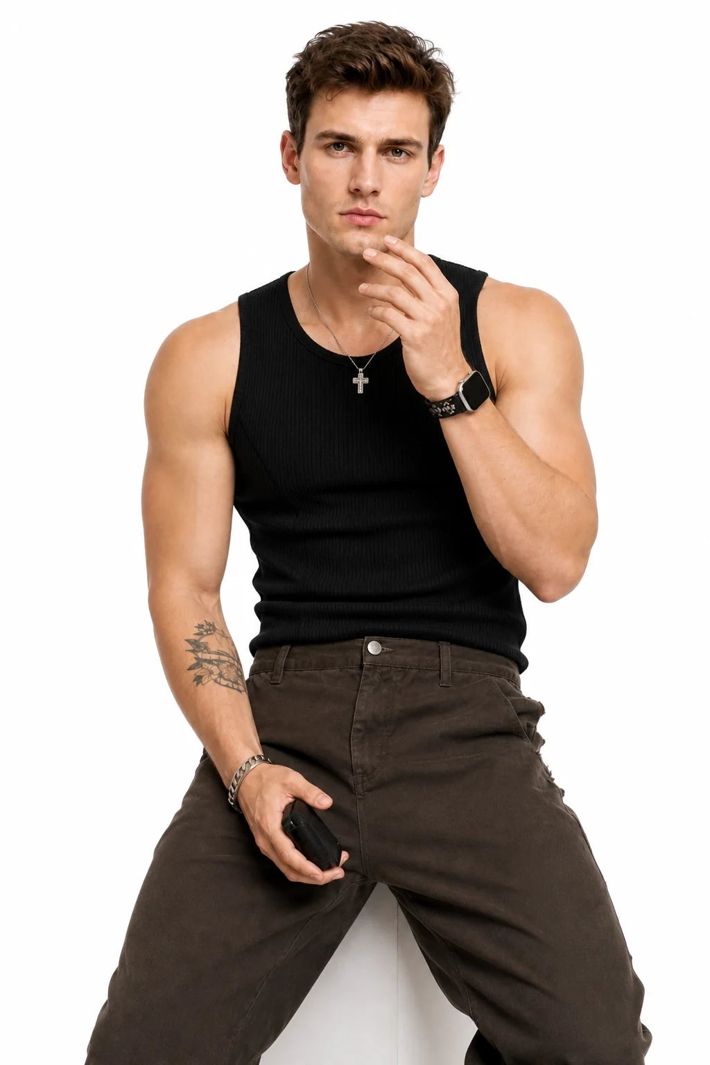 Men's Ribbed Muscle Tank – Slim Fit