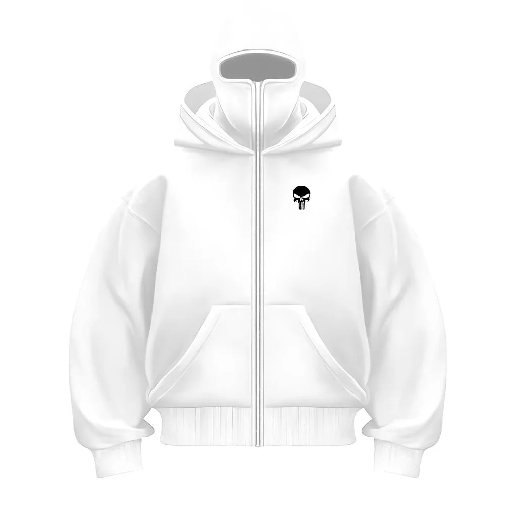 Men's Balaclava Hoodie – Half-Zip Double Hood