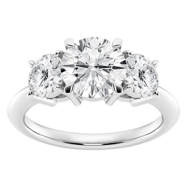 2.00 CTW Lab-Grown Diamond Three-Stone Engagement Ring