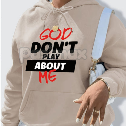 Women's Slogan Letter-Print Hoodie