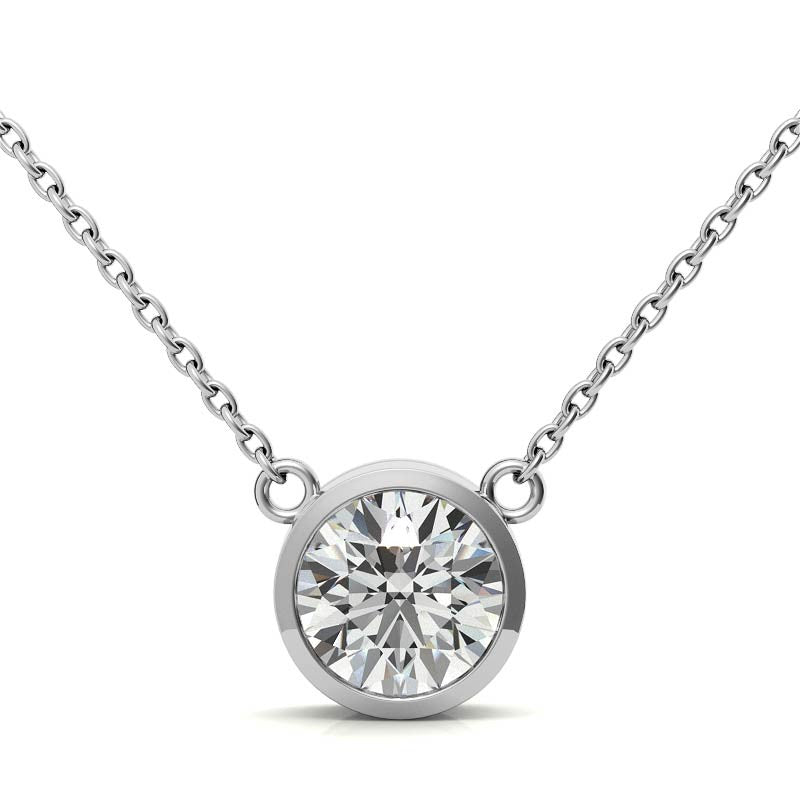 2.00 CTW Lab-Grown Diamond Solitaire Pendant Necklace