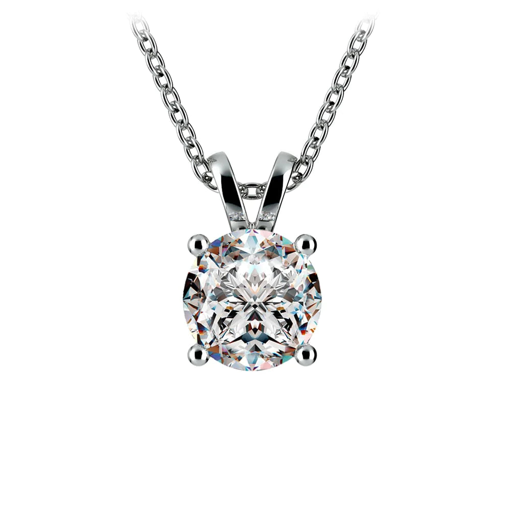 2.00 CTW Lab-Grown Diamond Solitaire Pendant Necklace