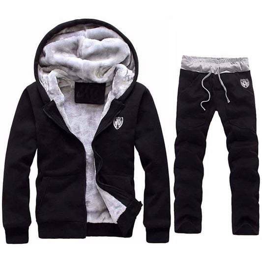 Men's Fleece Hoodie & Trousers Set