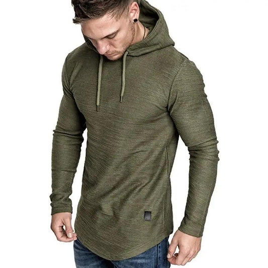 Men's Solid Color Pullover Sweatshirt