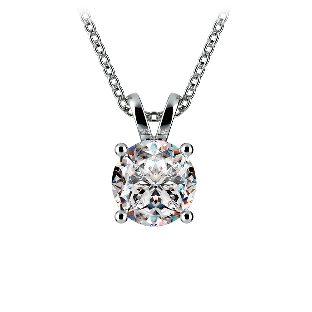 2.00 CTW Lab-Grown Diamond Solitaire Pendant Necklace