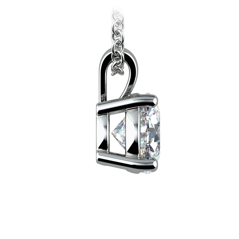 2.00 CTW Lab-Grown Diamond Solitaire Pendant Necklace