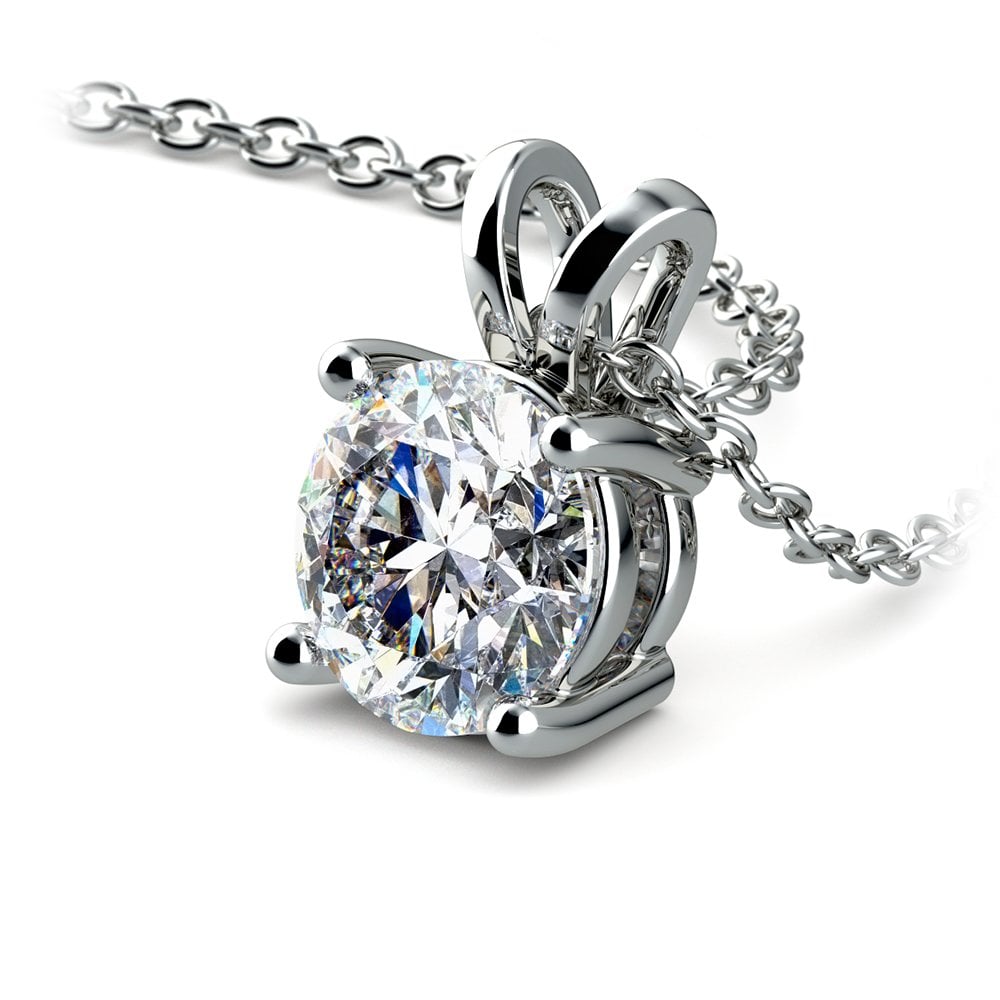 2.00 CTW Lab-Grown Diamond Solitaire Pendant Necklace
