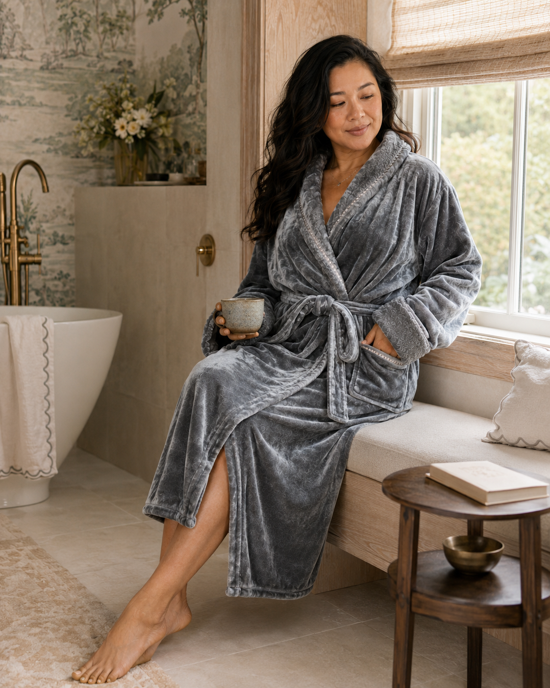 Women's Ultra-Soft Plush Bathrobe