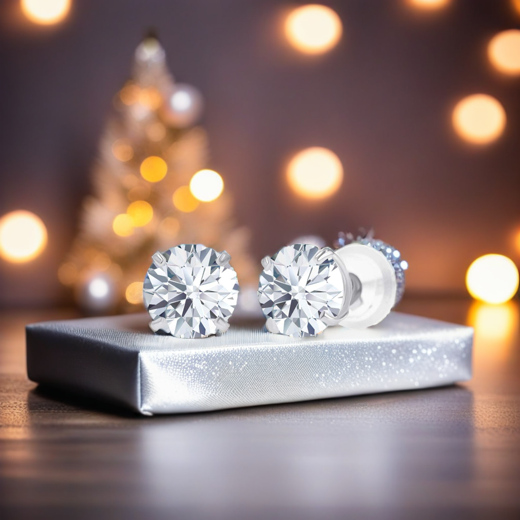 2.00 CTW Lab-Grown Diamond Stud Earrings